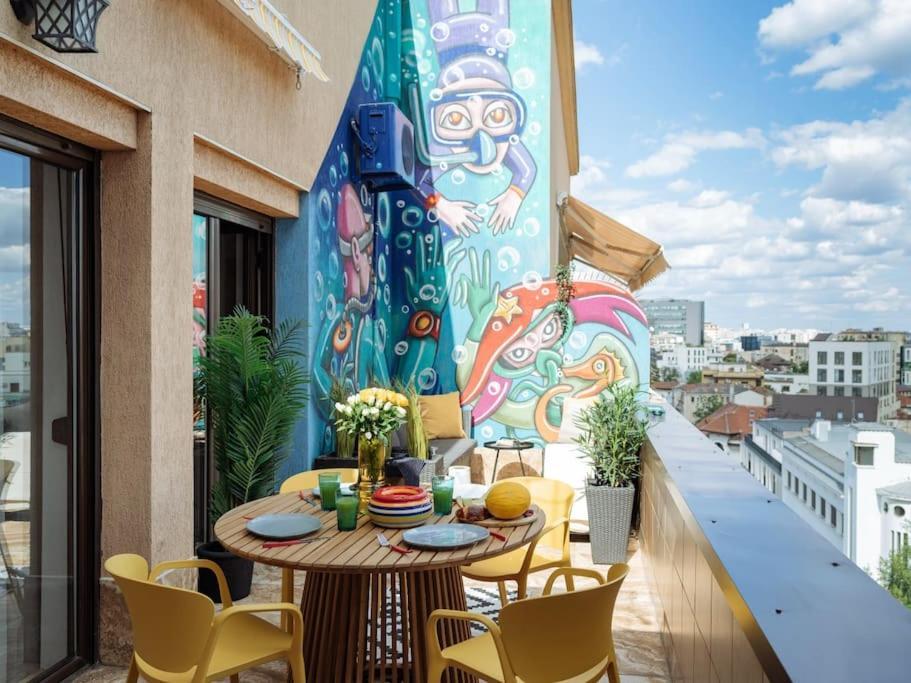 Terrasse Des Plongeurs Apartment บูคาเรสต์ ภายนอก รูปภาพ